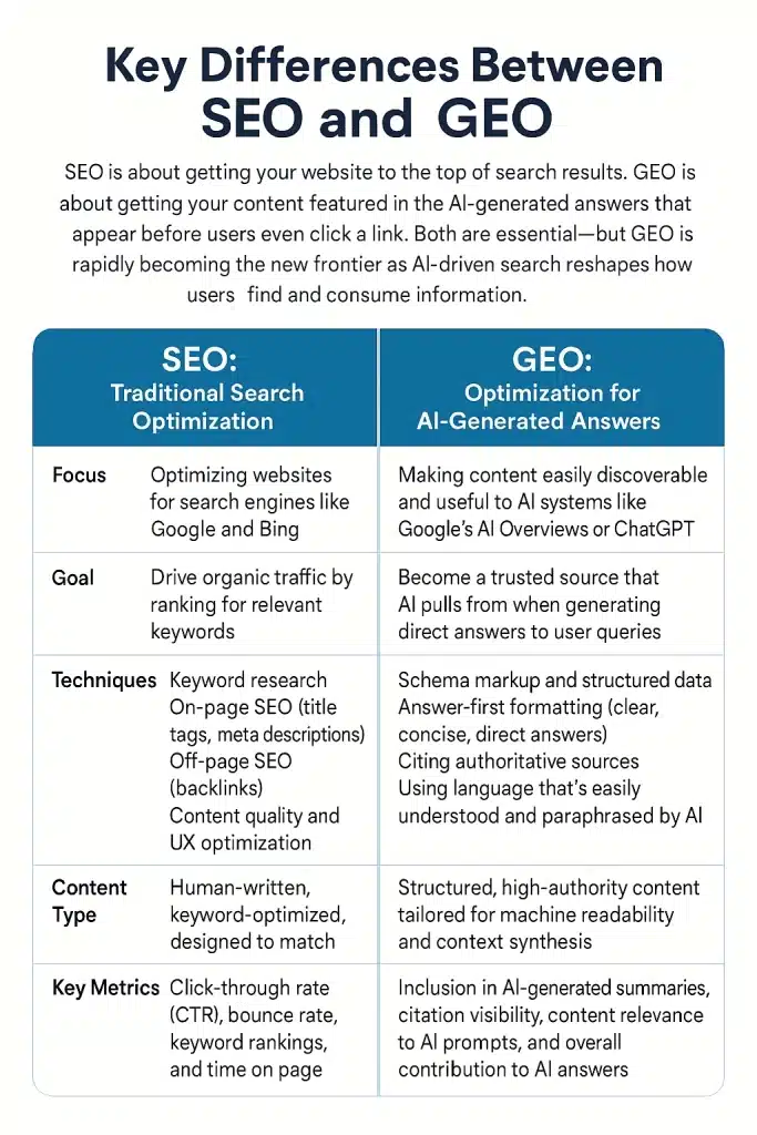 Seo Vs Geo